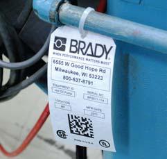 Wire and Cable Materials WIRE & CABLE TAGS Brady s printable wire and cable tags provide you with the ability to create clear, unambiguous cable identification tags for both indoor and outdoor