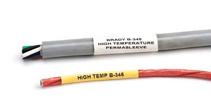 PermaSleeve Wire Marking Sleeves B-345 PERMASLEEVE PVDF HIGH TEMPERATURE WIRE MARKING SLEEVES, 2:1 SHRINK RATIO Double-sided Printable, 50.