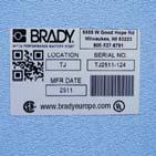 Material Brands Brady s brands of labels that are geared toward applications where high performance, durability, industry compliance, and adherence to specifications are