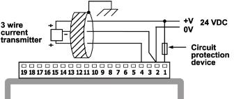 HSC input wiring, pnp (source) Shaft-encoder Analog Input Wiring Analog