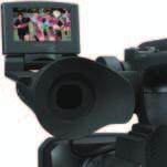 located on the lens unit of the HVR-HD1000U camcorder.