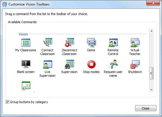 The Vision toolbar has also been improved and the default position is to the right-most of your screen.