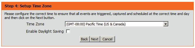 Configure the correct time to ensure that all events will be triggered as scheduled.
