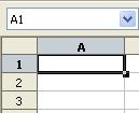 Single column To select a single column, click on the column identifier letter (see Figure 1). Single row To select a single row, click on the row identifier number (see Figure 1).