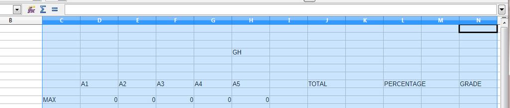 Lesson 4: Introduction to the Excel Spreadsheet Select cell A12, type LAST NAME, then click the Tab key to go to cell B12 Type FIRST NAME, then click the Accept button ( to save your work so far )