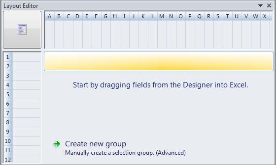 d. Create Group Dialog: The vertical slider has three settings (always, conditionally, and on CTRL).