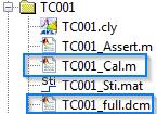 dcm Tear-down Test Case calibration files: <TCid>_Cal.