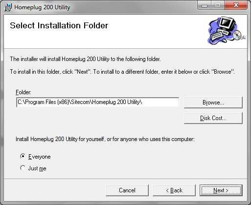 Choose an installation folder or