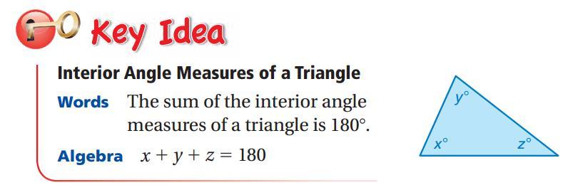 3.2 Angles in Triangles Vocabulary: The angles inside a