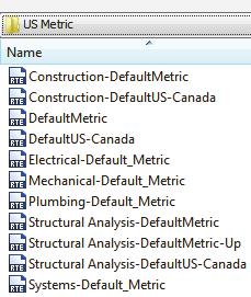 Metric units will be designated in brackets. Revit uses a level to define another floor or story in a building. 1. Select the default template on the Recent Files window.