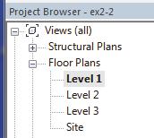 Revit Basics Exercise 2-3 Adding an In-Place Mass Drawing Name: Estimated Time: ex2-2.rvt 10 minutes This exercise reinforces the following skills: Switching Elevation Views Add Mass 1.