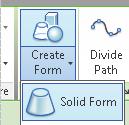 4. Select Create Form Solid Form to create the extrude. Mass Elements 5. A preview of the extrude is displayed. 6.