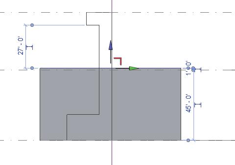 Revit Basics 8. Note how the other relative dimensions update. Left Click to exit defining the mass. If you press Enter, you will create a second mass. 9. Switch to a 3D view. 10.