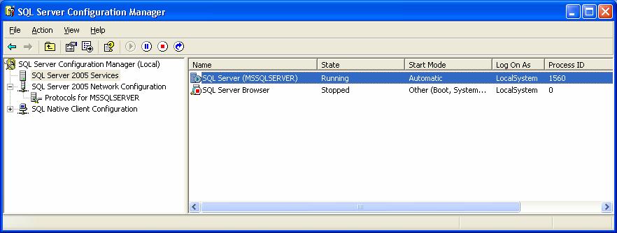 If you get an error, check the error event posted into WinXP (or server) event viewer.