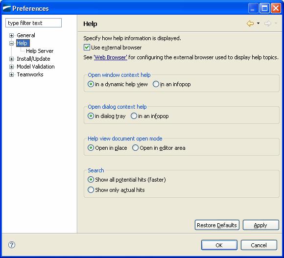 TeamWorks Authoring Environment Help System Teamworks 6 uses Eclipse 3.2. And, Eclipse has trouble accessing its help system on corporate networks.