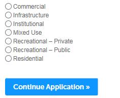 Click the box next to I have read and accepted the above terms. to agree, and then click Continue Application. a. 4.