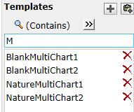 Specify character(s) in the textbox. The list will be filtered (not case sensitive) as per the criteria. To create a copy of an existing template 1. Select the template to copy from. 2.
