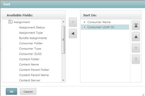 2 To add a field to sort on, double-click the item in the Available Fields panel, or select the item and click. 3 To sort by, select one or more items.