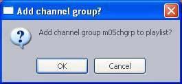4 Playlist Viewer There is also another way to add an existing channel group to a standalone playlist.