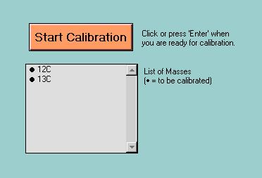 15 - Manual Calibration Software Manual Section 15 Previous Section Home Next Section Manual Calibration Introduction When positions of mass peaks need to be calibrated manually at the beginning of a