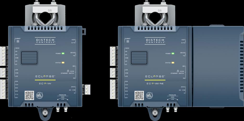 Datasheet ECLYPSE Connected VAV Controller Overview Features & Benefits The ECLYPSE Connected VAV Controller (ECY-VAV) is designed to control any variable air volume (VAV) box.