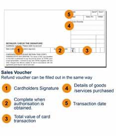 8. Manual Sales Procedure If the service is temporarily unavailable, please follow the procedures below to process a manual card sale transaction. 1. Obtain possession of the cardholders card. 2.
