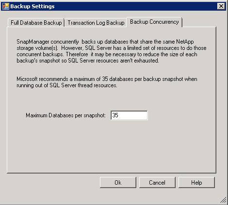 Figure 11) Backup grouping setting in the SMSQL GUI. Verification with SnapManager for SQL Server SnapManager for SQL Server has an important feature for verification.