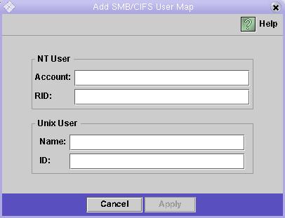 Adding a Map To map Windows groups and users to UNIX groups and users: 1.