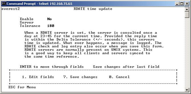Setting Up RDATE Time Synchronization RDATE servers are normally present on UNIX systems and allow you to synchronize Sun StorEdge 5310 NAS Appliance server time with RDATE server time.
