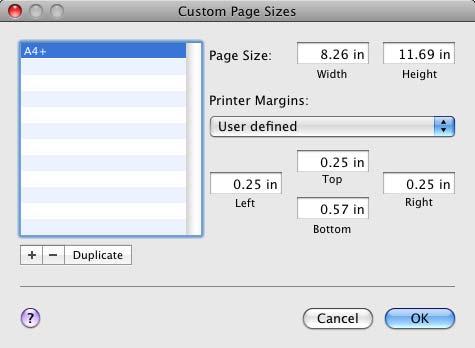 10.4 Adding a custom size 10 10.4 Adding a custom size To use paper of other than a standard size, register a custom paper size. 1 From the [File] menu, select [Page Setup].