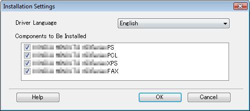 % For details on the fax drivers, refer to the [User's Guide Fax Driver Operations]. 8 In the [Confirm Installation Settings] page, click [Install].