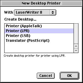 6.2 Mac OS 9.2 6 Adding a printer 1 Select [Macintosh HD] - [Applications (Mac OS 9)] - [Utilities], and then double-click [Desktop Printer Utility] to open it.