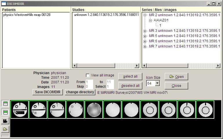 Osiris 4.19 free DICOM viewer used by ACR reviewers download at http://www.sim.