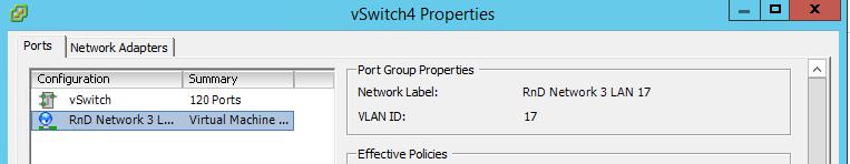 Navigate to the VM host Configuration > Networking section: 2.