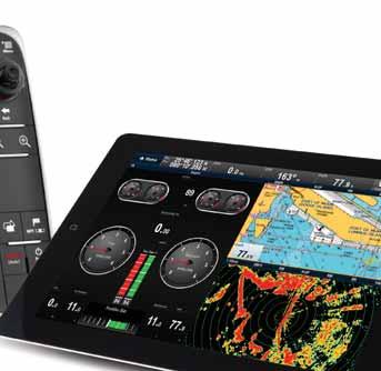 Raymarine Anywhere Onboard Take control of eseries from your tablet or smartphone using built-in Wi-Fi and Raymarine mobile apps. Key cseries and eseries Facts eseries HybridTouch available in 7.