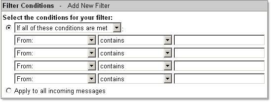 To store all messages from a mailing list ("listserv") that you ve subscribed to do the following: 1. Add A New Folder. 2. Click Options from the links menu. 3.