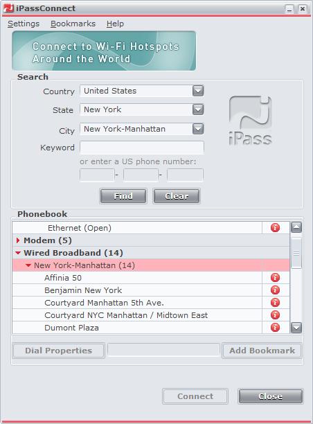 REMOTE ACCESS GUIDE PAGE 13 2. Find the best available way to connect from the list of connection types shown in the Phonebook list.