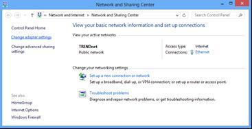 static IP address available which will not cause the network address collision. Windows 8 1.
