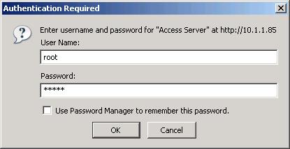 Figure 2-5. Access Server WWW Interface From the top-level page, click Setup to log in to the configuration interface.