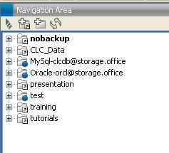 CHAPTER 2. USING THE SERVER FROM A CLC WORKBENCH 8 Figure 2.3: Three server locations on the server appears in the Navigation Area (marked with blue dots).