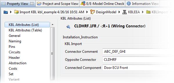 PREEvision 7.5 KBL installation instructions The existing KBL import and export was extended to support KBL installation_instructions.