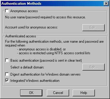 5. After editing all users, continue to the Configuring IIS step below.