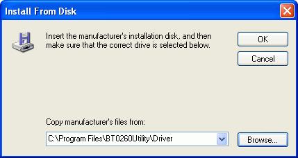 Step 4: Click Have Disk button Step 5:
