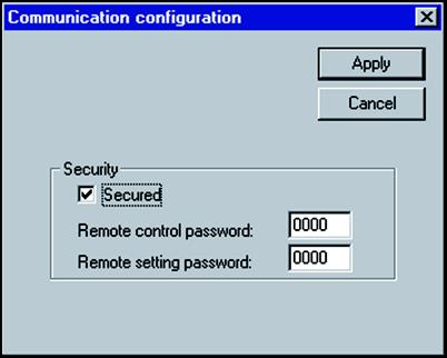 Configuring the Communication Interfaces PE50559 Configuring Modbus Advanced Parameters You can password protect Sepam Series 80 remote controls and remote settings.