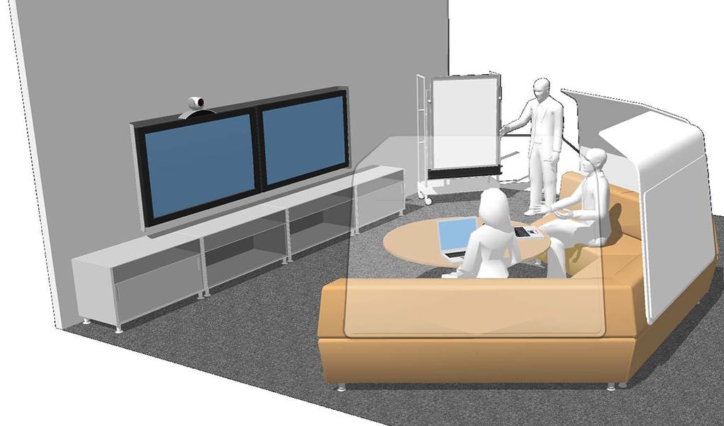 Informal Collaboration Space Casual bench seating