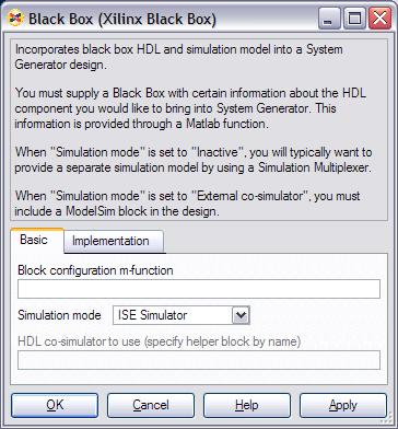 Co-simulate black box using ModelSim or ISE Simulator Basic XDC 29 HDL Co-Simulation Flow HDL black box to be