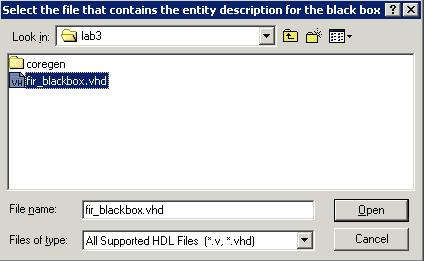 HDL files and customizes the block Basic XDC 31