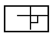 The small box at the point of intersection of two lines or segments indicates that the lines (or segments) are perpendicular (that is, form right angles).