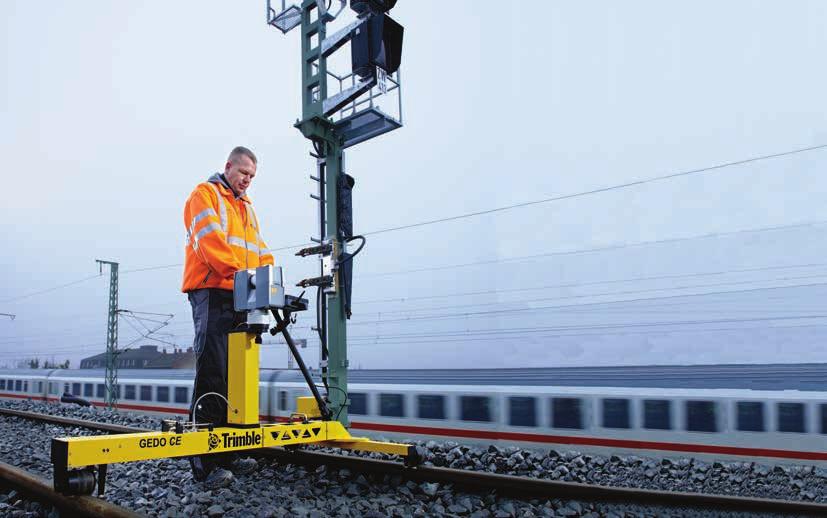 TRIMBLE GEDO SCAN SYSTEM GEDO Trolley System for Fast Measurement Collect Data for Planning and Design Optimized Systems for Railway Scanning Integrated System Collects scanning data, location,
