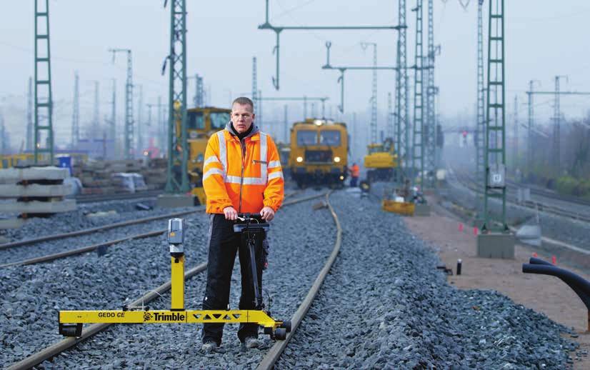 TRIMBLE GEDO SYSTEM Speed and Precision Safety Flexibility Coordinated with Railway Processes Capture measurements in seconds using GNSS and
